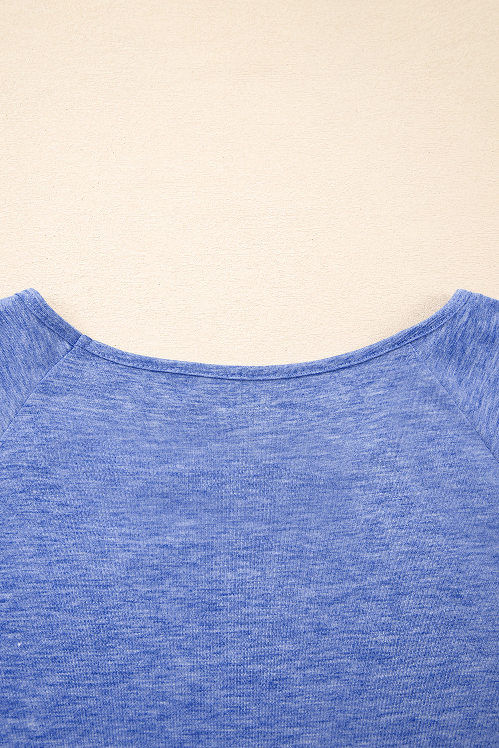 Dusk Blue Ruffle Hem Plus Size Flowy Blouse